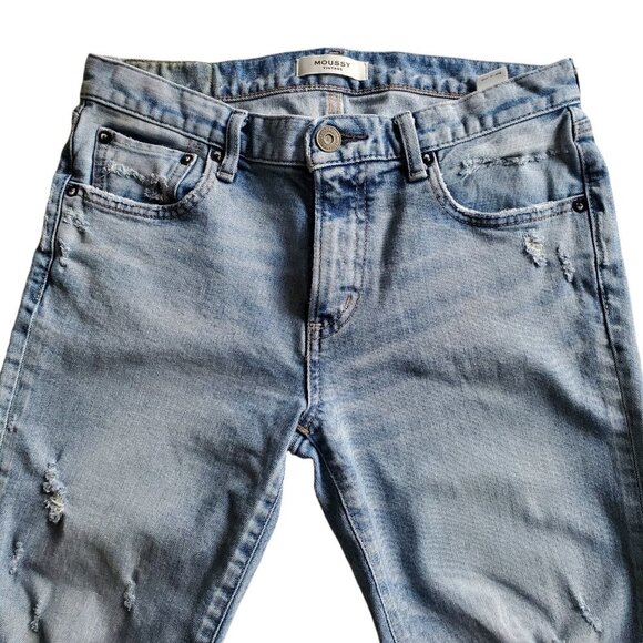 MOUSSY VINTAGE Carter Friend Tapered Denim Jeans Blue Size 28 - Picture 8 of 16